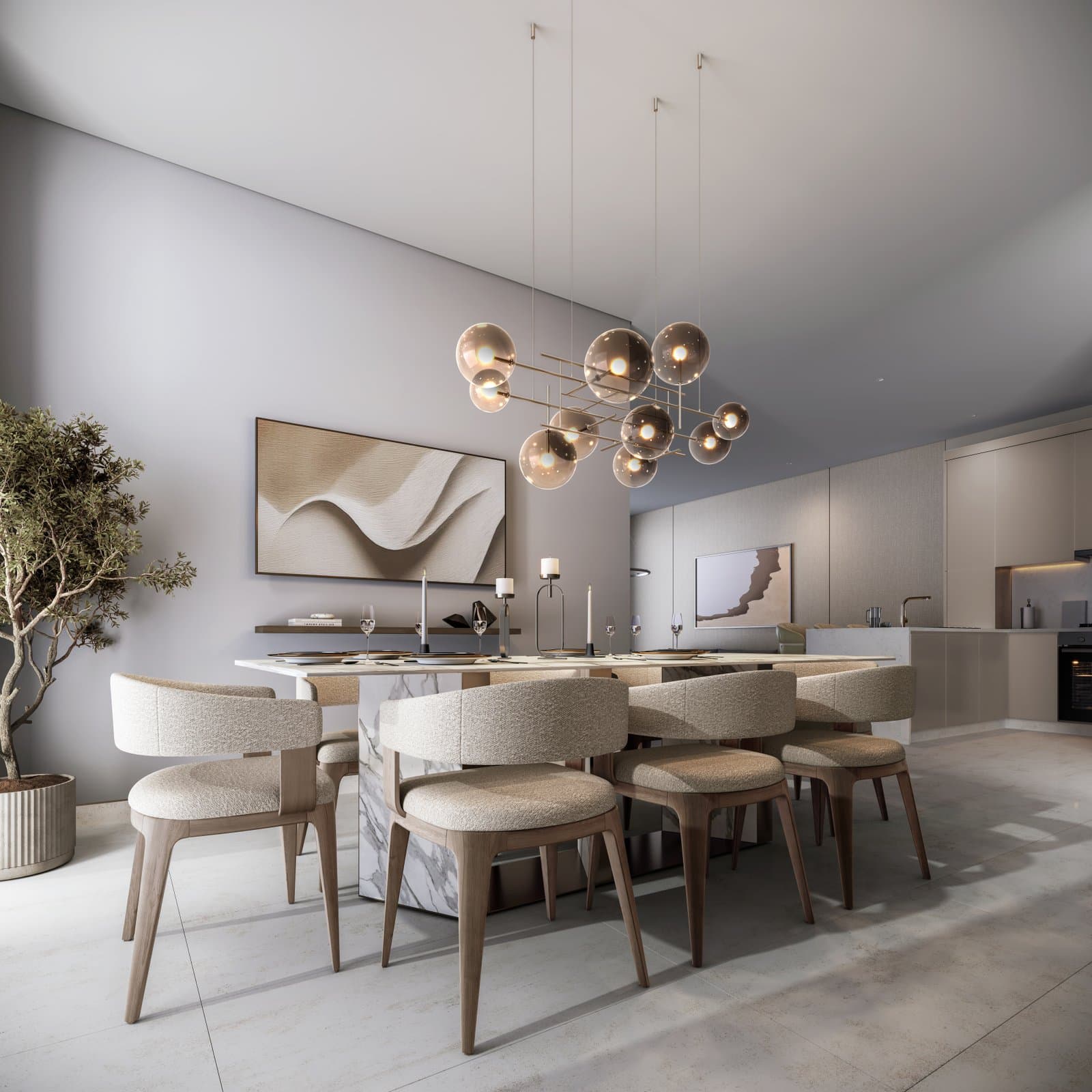 Sobha Sanctuary dining area virtual tour